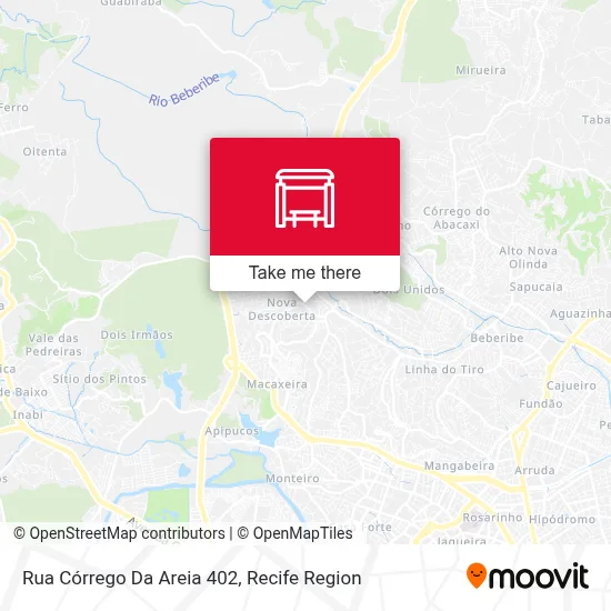 Rua Córrego Da Areia 402 map