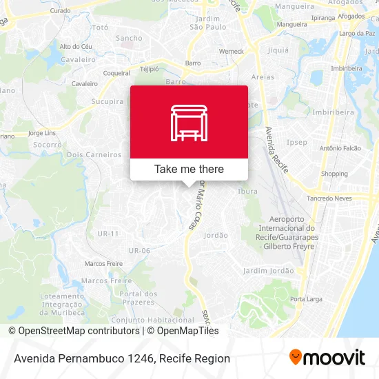 Avenida Pernambuco 1246 map