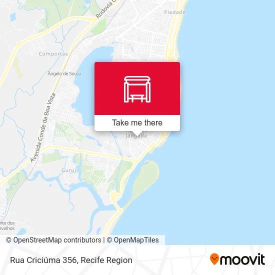Rua Criciúma 356 map