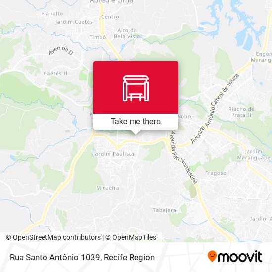 Rua Santo Antônio 1039 map