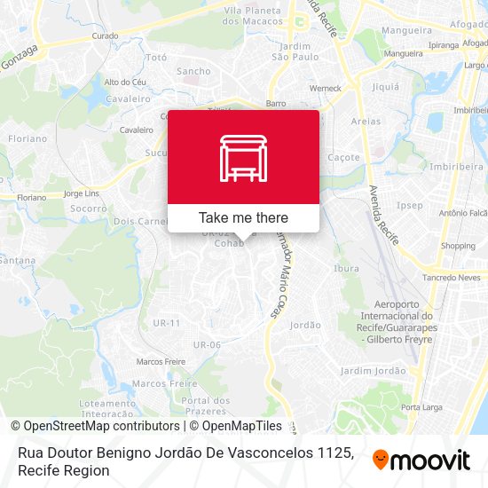 Rua Doutor Benigno Jordão De Vasconcelos 1125 map