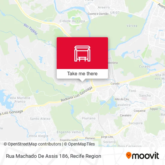 Rua Machado De Assis 186 map