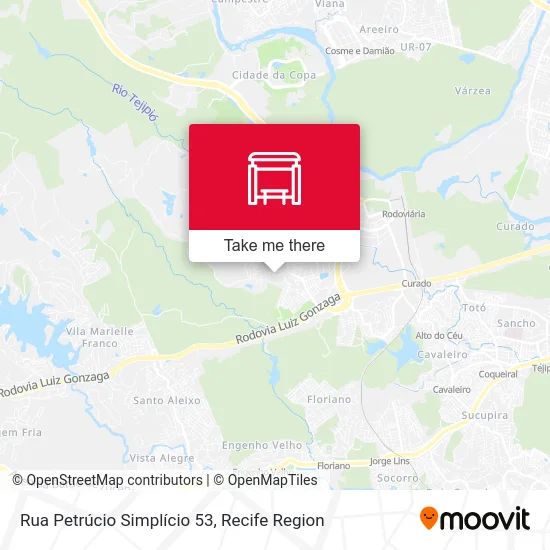 Rua Petrúcio Simplício 53 map