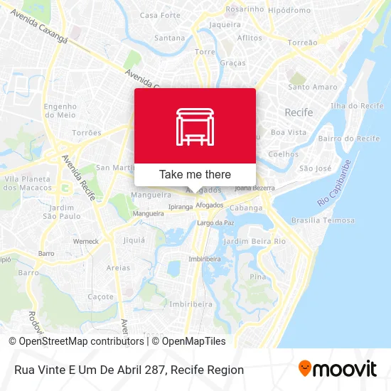 Rua Vinte E Um De Abril 287 map