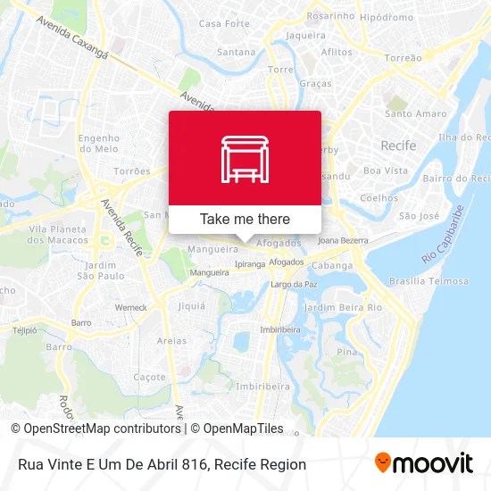 Rua Vinte E Um De Abril 816 map