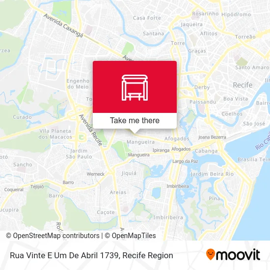 Rua Vinte E Um De Abril 1739 map