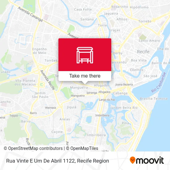 Rua Vinte E Um De Abril 1122 map