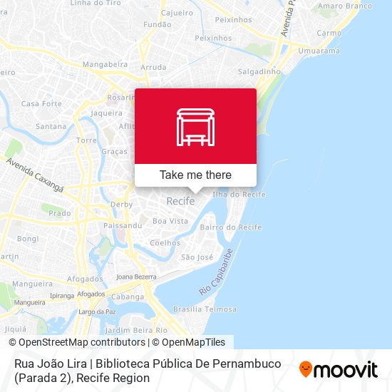 Mapa Rua João Lira | Biblioteca Pública De Pernambuco (Parada 2)