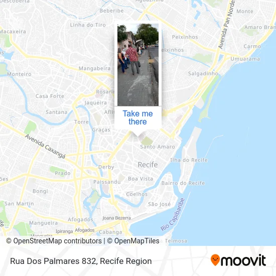 Rua Dos Palmares 832 map