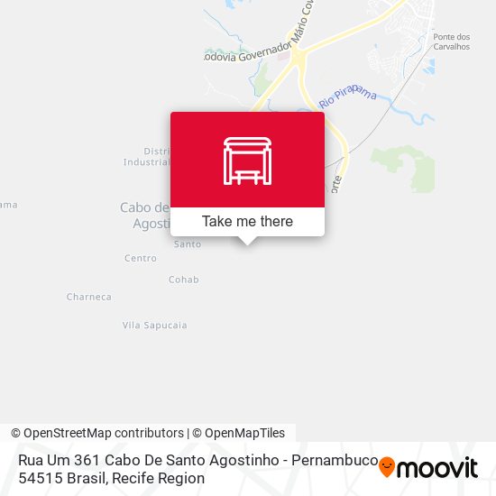 Rua Um 361 Cabo De Santo Agostinho - Pernambuco 54515 Brasil map