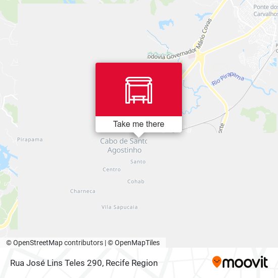 Rua José Lins Teles 290 map