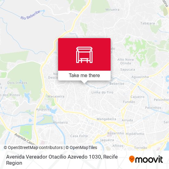 Avenida Vereador Otacílio Azevedo 1030 map