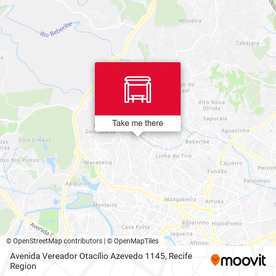 Avenida Vereador Otacílio Azevedo 1145 map
