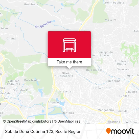 Subida Dona Cotinha 123 map