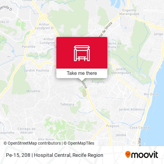 Pe-15, 208 | Hospital Central map