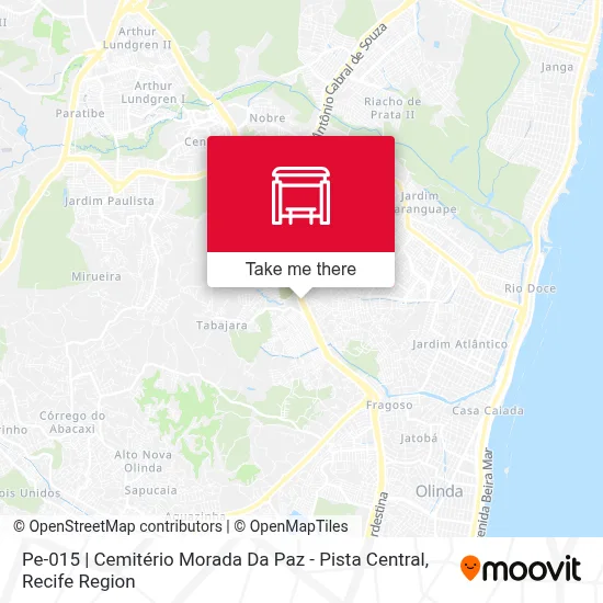 Pe-015 | Cemitério Morada Da Paz - Pista Central map