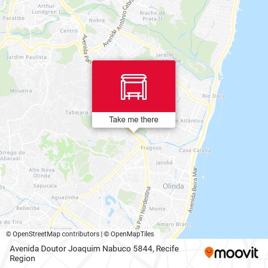 Mapa Avenida Doutor Joaquim Nabuco 5844