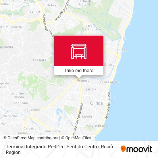 Terminal Integrado Pe-015 | Sentido Centro map