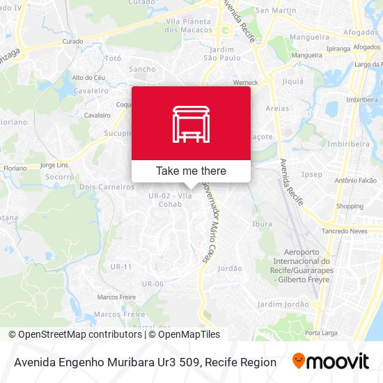 Avenida Engenho Muribara Ur3 509 map