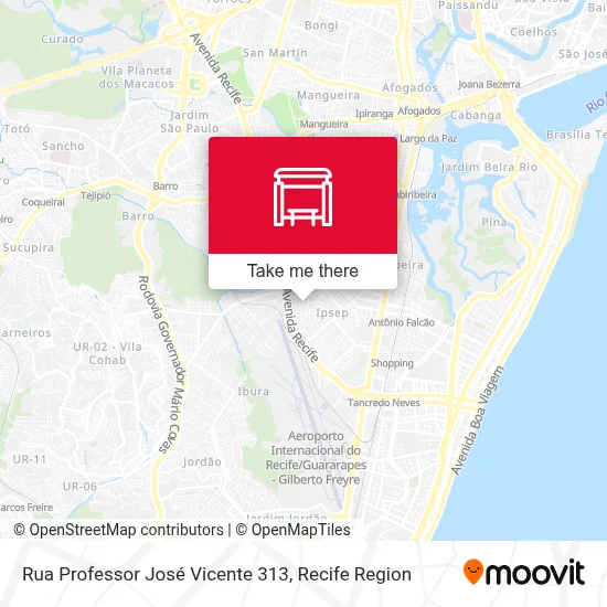 Rua Professor José Vicente 313 map