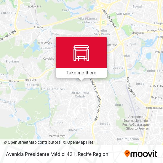 Avenida Presidente Médici 421 map