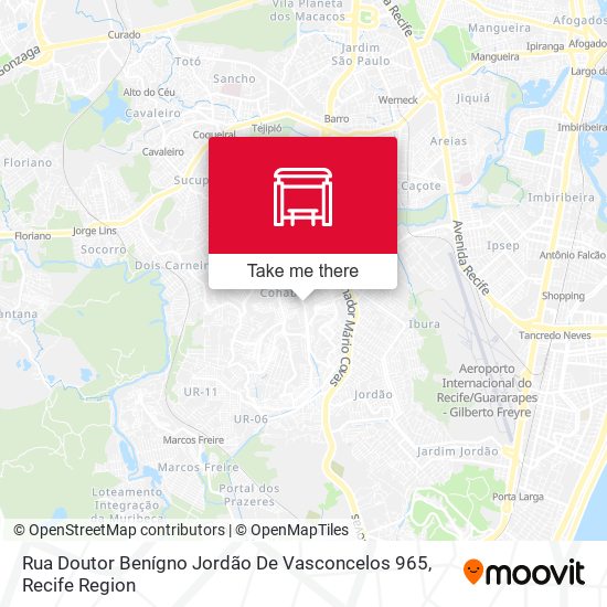 Rua Doutor Benígno Jordão De Vasconcelos 965 map