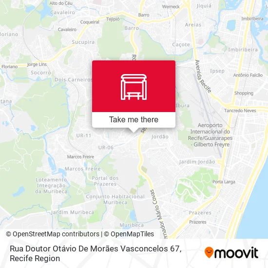 Rua Doutor Otávio De Morães Vasconcelos 67 map