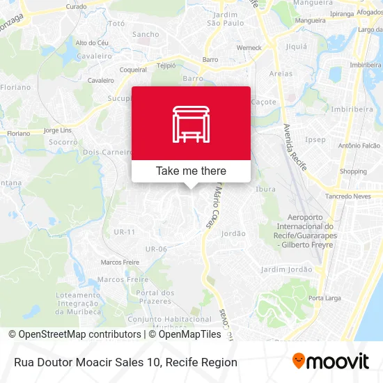 Rua Doutor Moacir Sales 10 map