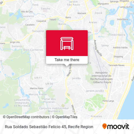 Rua Soldado Sebastião Felício 45 map