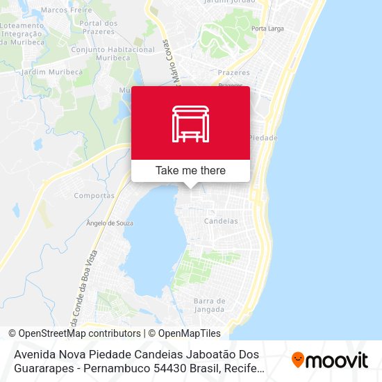 Avenida Nova Piedade Candeias Jaboatão Dos Guararapes - Pernambuco 54430 Brasil map