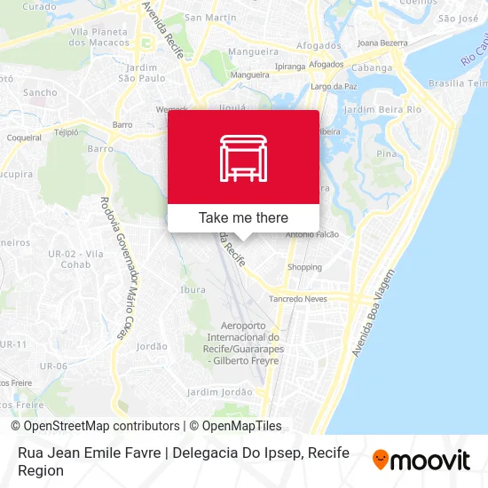 Rua Jean Emile Favre | Delegacia Do Ipsep map