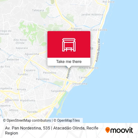 Av. Pan Nordestina, 535 | Atacadão Olinda map