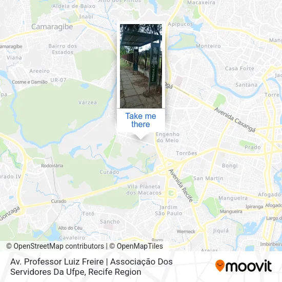 Av. Professor Luiz Freire | Associação Dos Servidores Da Ufpe map