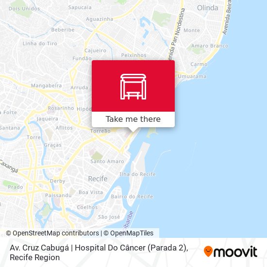 Av. Cruz Cabugá | Hospital Do Câncer (Parada 2) map