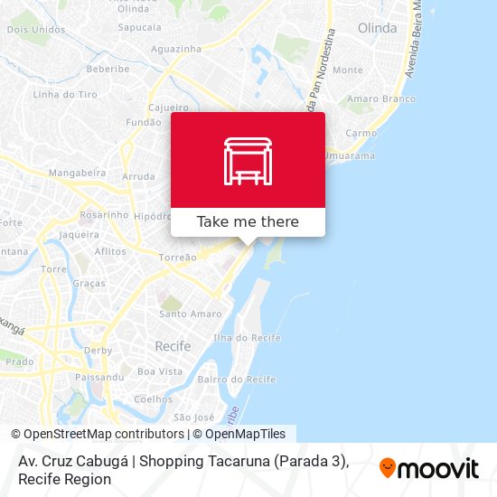Av. Cruz Cabugá | Shopping Tacaruna (Parada 3) map