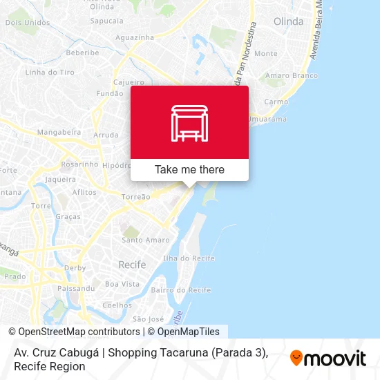Av. Cruz Cabugá | Shopping Tacaruna (Parada 3) map