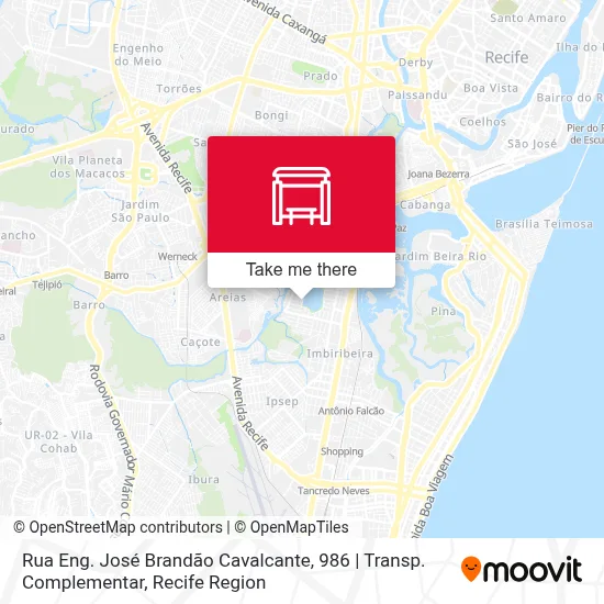 Rua Eng. José Brandão Cavalcante, 986 | Transp. Complementar map
