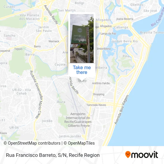 Rua Francisco Barreto, S/N map