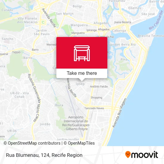 Rua Blumenau, 124 map