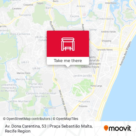 Av. Dona Carentina, 53 | Praça Sebastião Malta map