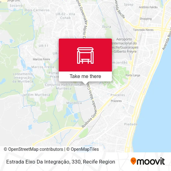 Estrada Eixo Da Integração, 330 map