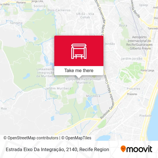 Estrada Eixo Da Integração, 2140 map