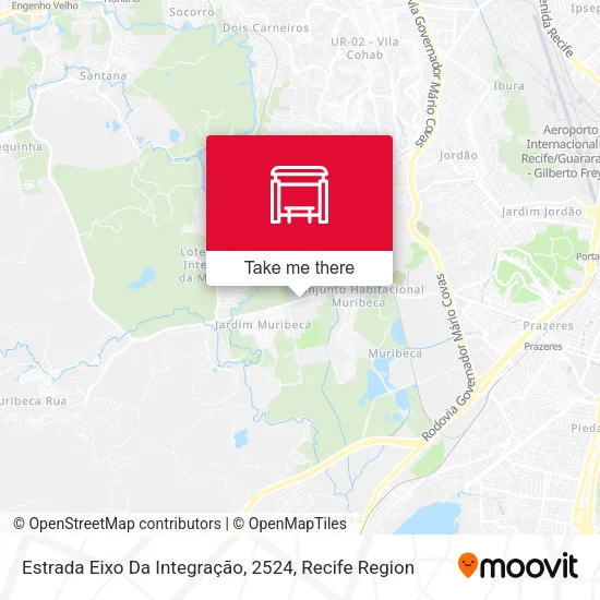 Estrada Eixo Da Integração, 2524 map