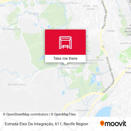 Estrada Eixo Da Integração, 611 map