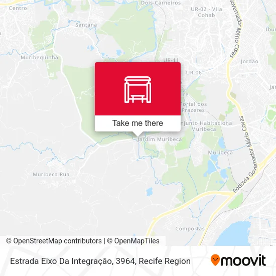 Estrada Eixo Da Integração, 3964 map