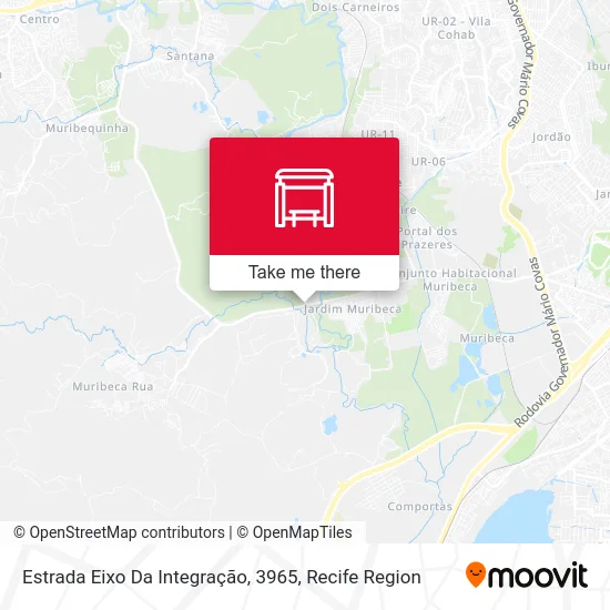 Estrada Eixo Da Integração, 3965 map