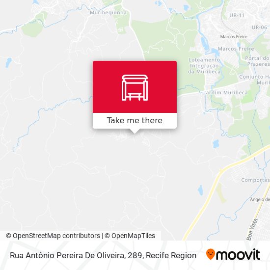 Rua Antônio Pereira De Oliveira, 289 map