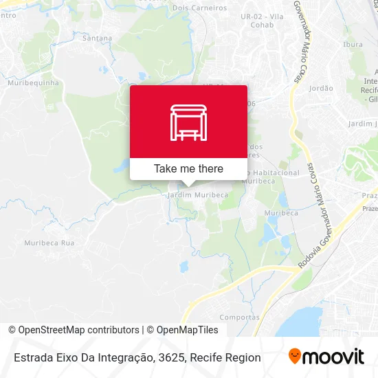 Estrada Eixo Da Integração, 3625 map