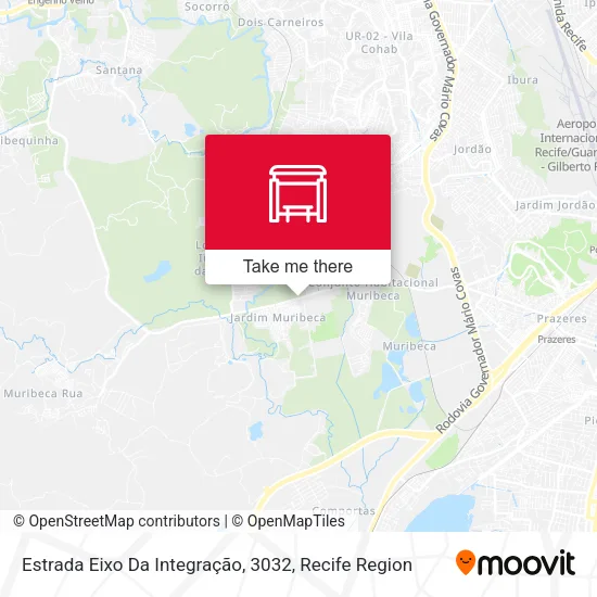 Estrada Eixo Da Integração, 3032 map