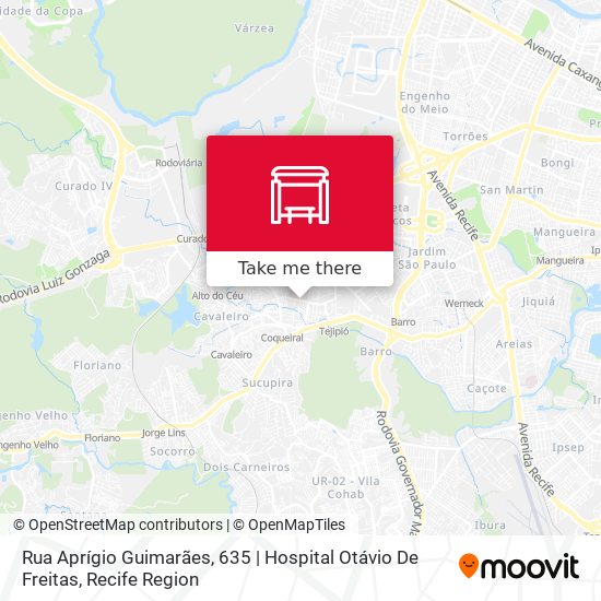 Rua Aprígio Guimarães, 635 | Hospital Otávio De Freitas map